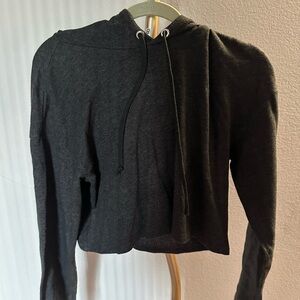Women's Black Hoodie Top